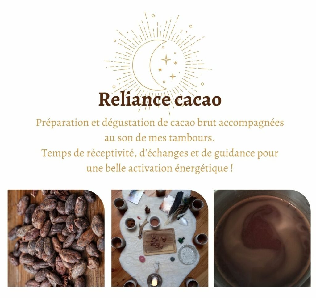 Reliance cacao pour ouvrir notre coeur et rentrer dans un espace de pur amour inconditionnel