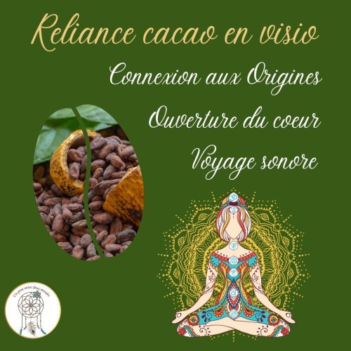 Reliance à la plante médecine cacao en inviduelle ou en groupe, extrêmement bienfaisante pour le chakra coeur